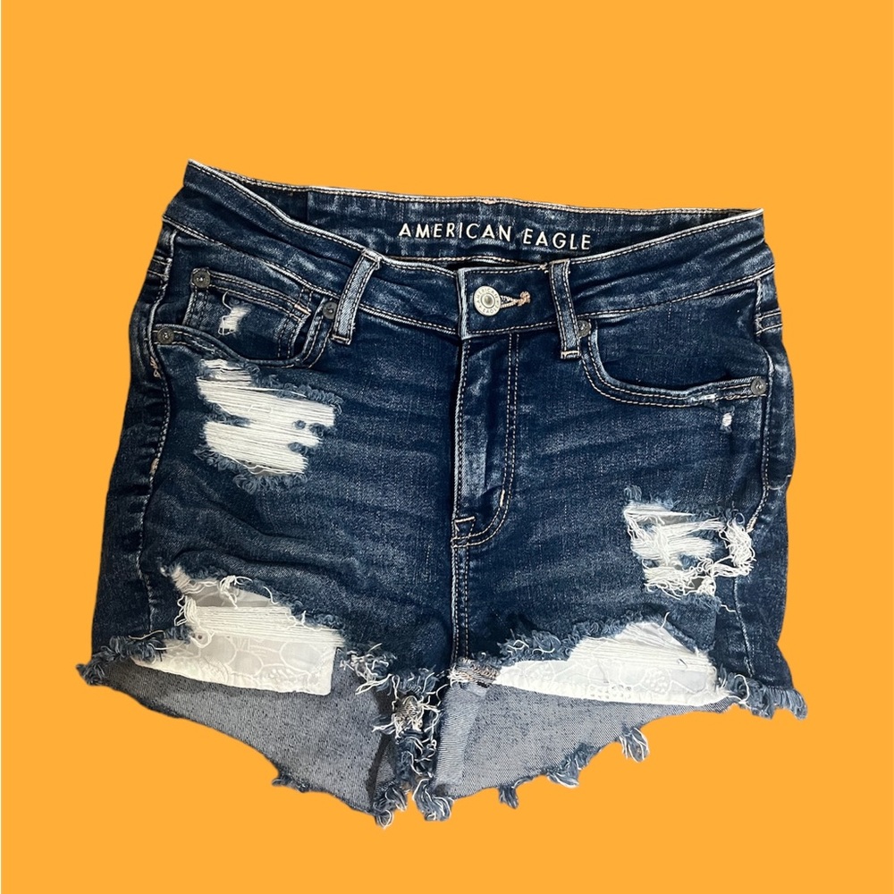 american eagle stretchy jean shorts